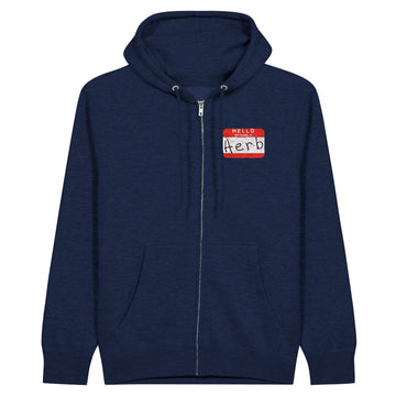 Hello My Name is Herb - Premium Unisex Zip Hoodies