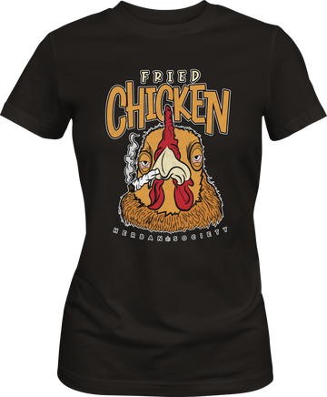 Fried Chicken - Premium Womens Crewneck T-shirt