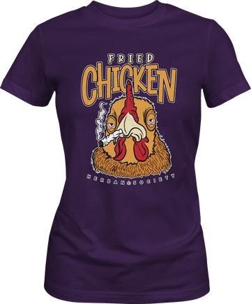 Fried Chicken - Premium Womens Crewneck T-shirt