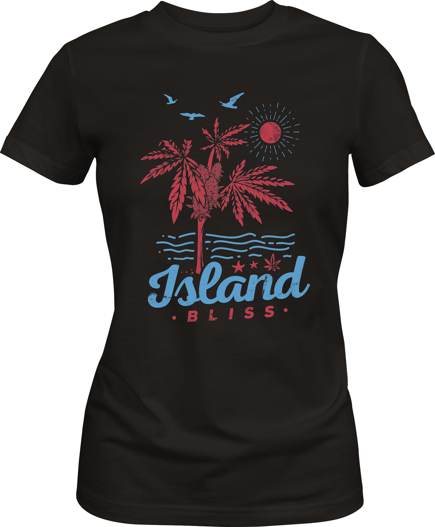 Island Bliss - Premium Womens Crewneck T-shirt