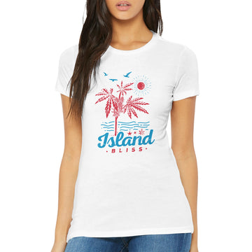 Island Bliss - Premium Womens Crewneck T-shirt